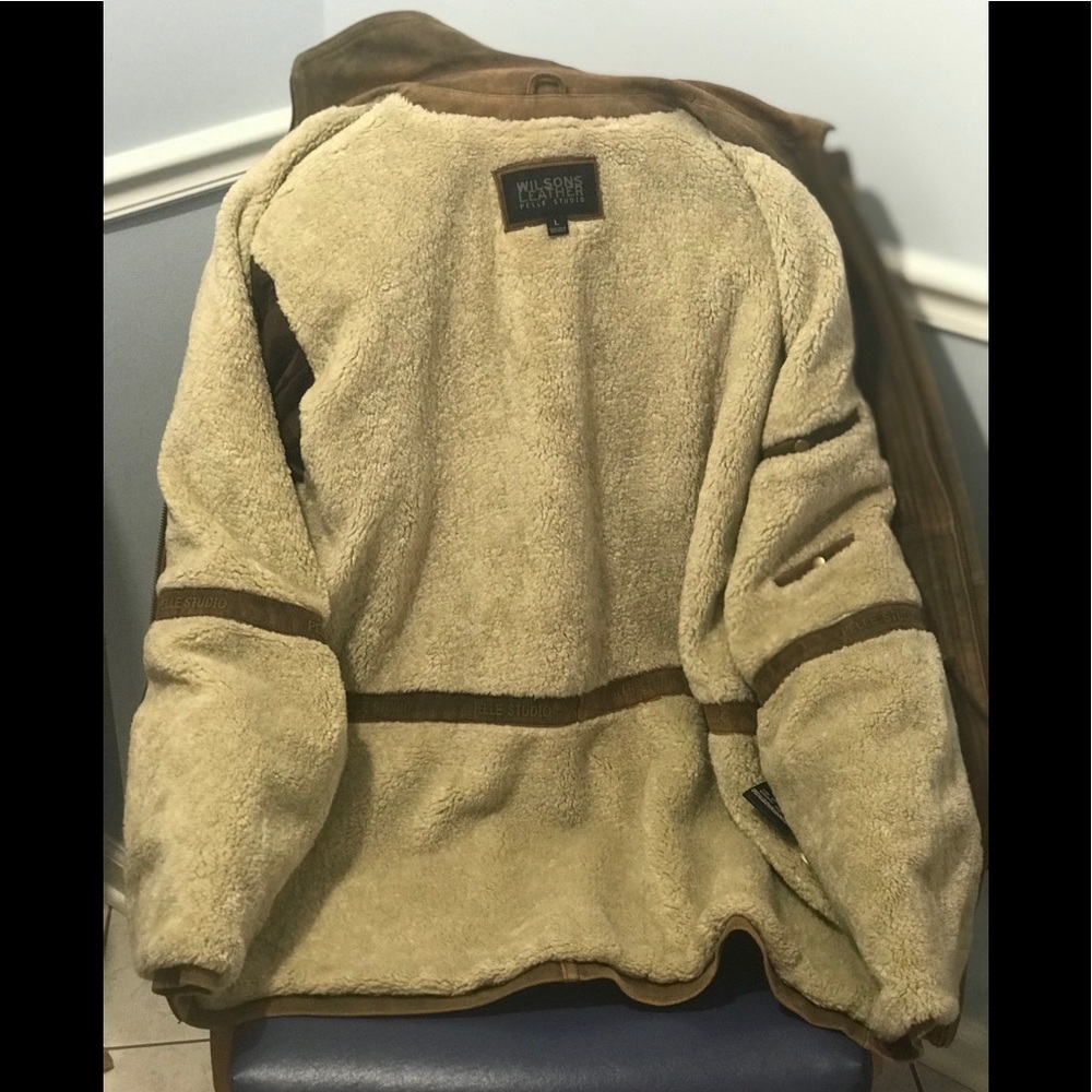 🎉HP🎉Men’s Wilson’s Leather Pelle Studio suede coat - Picture 3 of 16